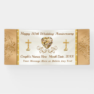 CHRISTLICH Custom, Happy 50th Anniversary Banner