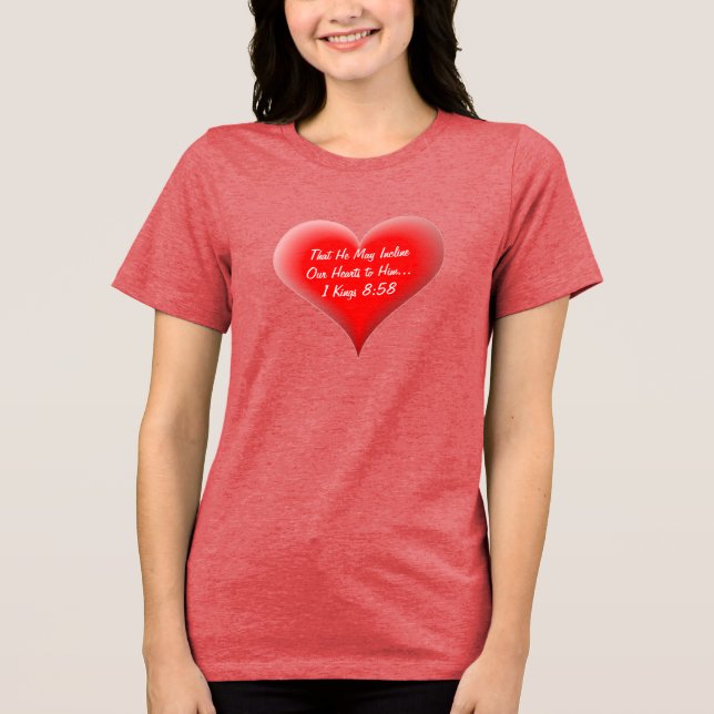 Christlich, dass er ihm unsere Herzen einhauchen k Tri-Blend Shirt (Vorderseite)