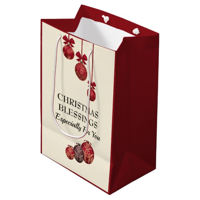 Christlich | DER HERRLICHE BEGEISTERT SIE | Christ Mittlere Geschenktüte (Vorderseite Schrägansicht)