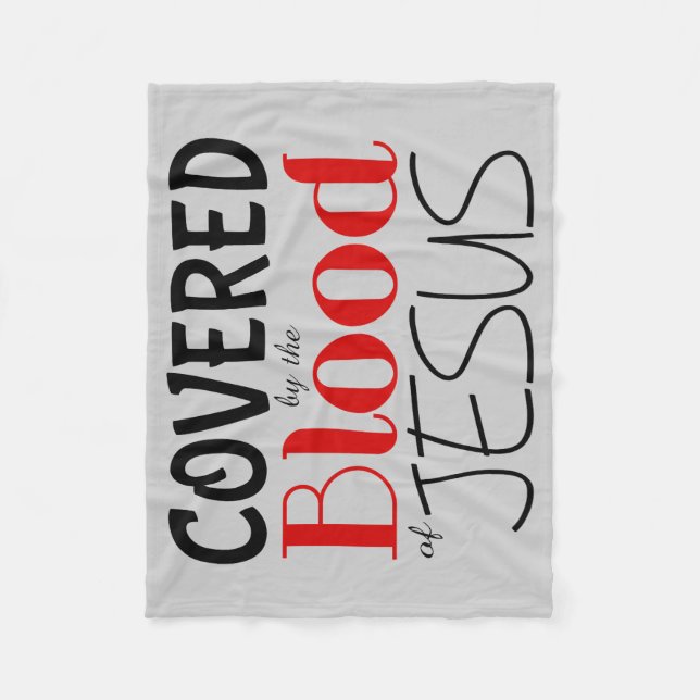 Christlich DURCH BLUT DES JESUS Fleece Blanket (Vorderseite)
