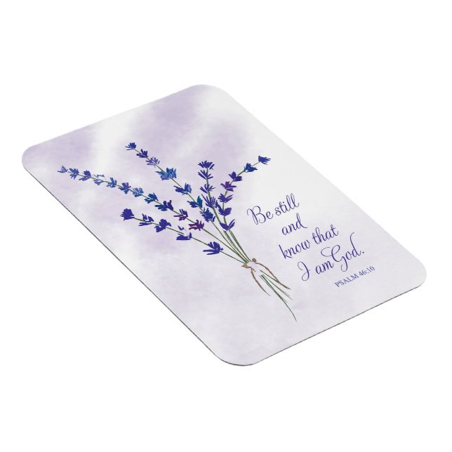 Christlich Ermutigend Lavendel mit der Schrift Magnet (Rechte Seite)