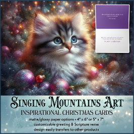 Christlich Faith Cat Lover Niedlich Weihnachten