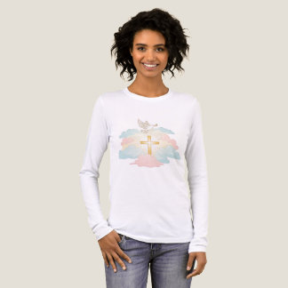 Christlich Faith Cross Hoodie Tri-Blend Shirt