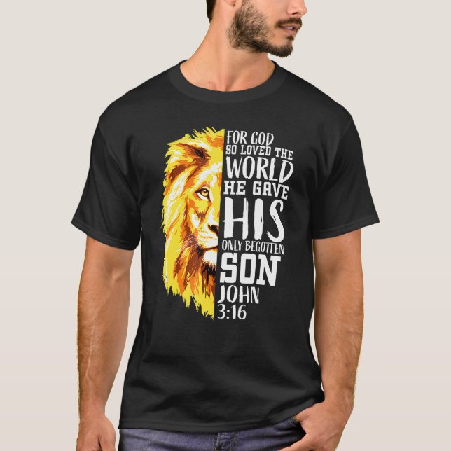 Christlich für Männer Löwe von Juda, Grafischer Go T-Shirt (Vorderseite)