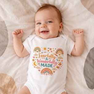 Christlich: Furchtbar wunderbar gemachtes Baby-Bod Baby Strampler