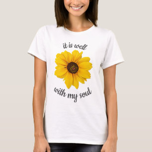Christlich Gelbe Florale Es Ist Gut Mit Meiner See T-Shirt