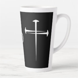 Christlich GERETTET mit 3 Nagelkreuz Milchtasse
