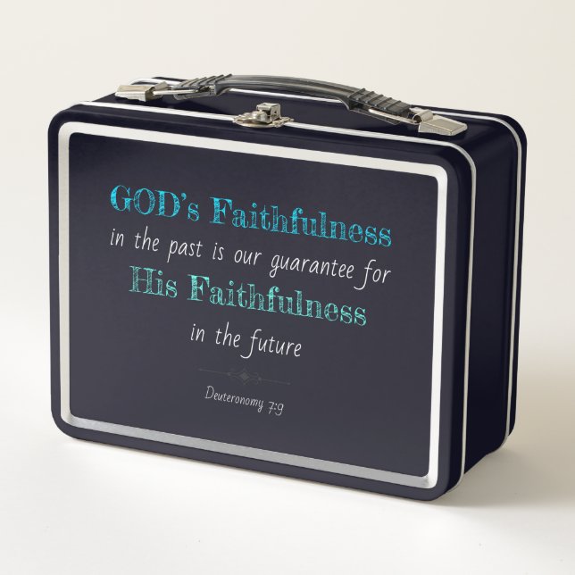 Christlich Glaube Inspiration: Gottes Fülle Metall Brotdose (Vorderseite)