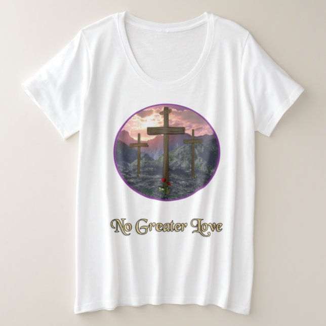Christlich Große Größe T-Shirt (Design vorne)