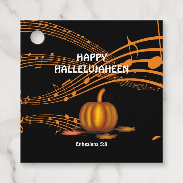 Christlich Halloween Geschenkanhänger (Vorderseite)