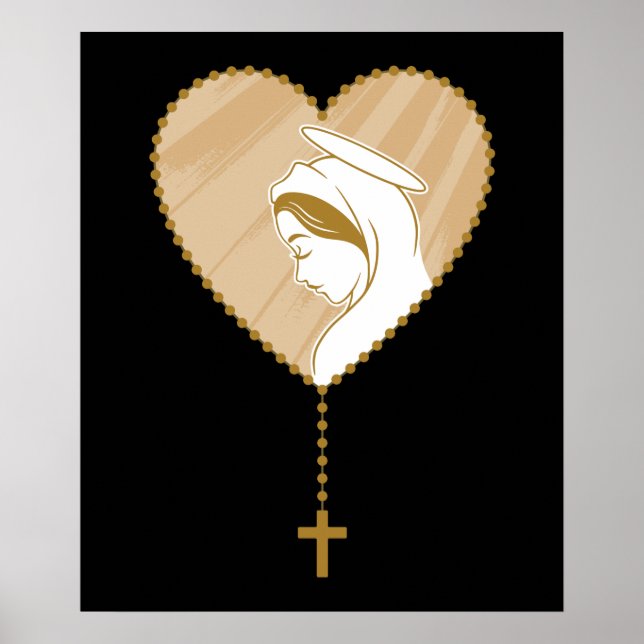 Christlich Heilige Rosary Poster (Vorne)