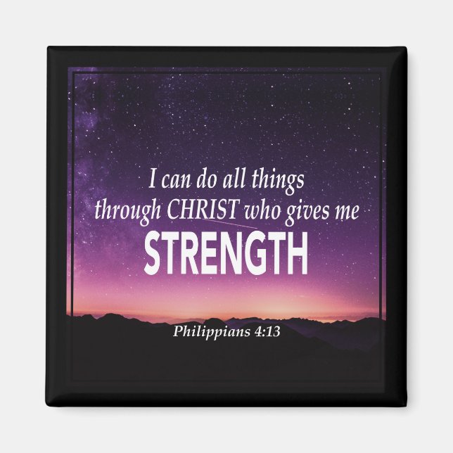 Christlich | ICH KANN ALLES TUN | Philippinen 4:13 Magnet (Vorne)