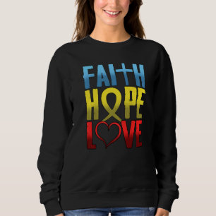 Christlich Inspiration Glaube Hoffnung Liebe Relig Sweatshirt