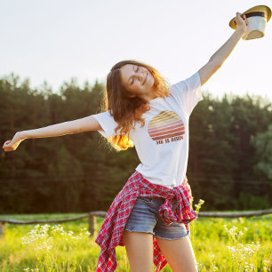 Christlich ist er Retro Sun Oster. T-Shirt