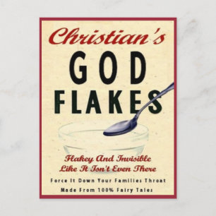 christlich ist gute Flocken... Postkarte