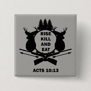 Christlich Jäger Jagdakt 10:13 Steigende Zahl Esse Button