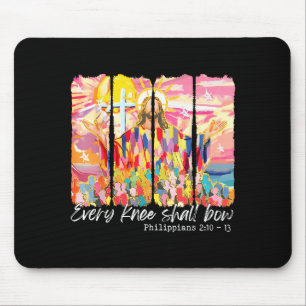 Christlich jedes Knie soll sich beugen Bibelvers O Mousepad