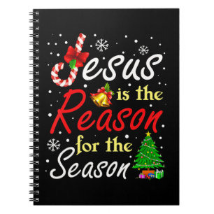 Christlich Jesus der Grund Weihnachten Strumpf Stu Notizblock
