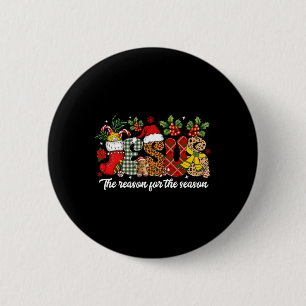 Christlich Jesus der Grund Weihnachten Weihnachtsf Button