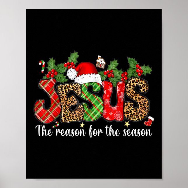 Christlich Jesus der Grund Weihnachten Weihnachtsf Poster (Vorne)