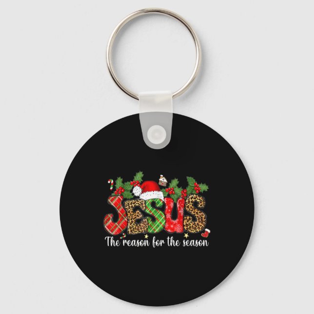 Christlich Jesus der Grund Weihnachten Weihnachtsf Schlüsselanhänger (Vorderseite)