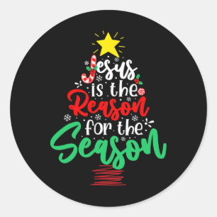 Christlich Jesus Ist Der Grund Weihnachten Xmas Ba Runder Aufkleber