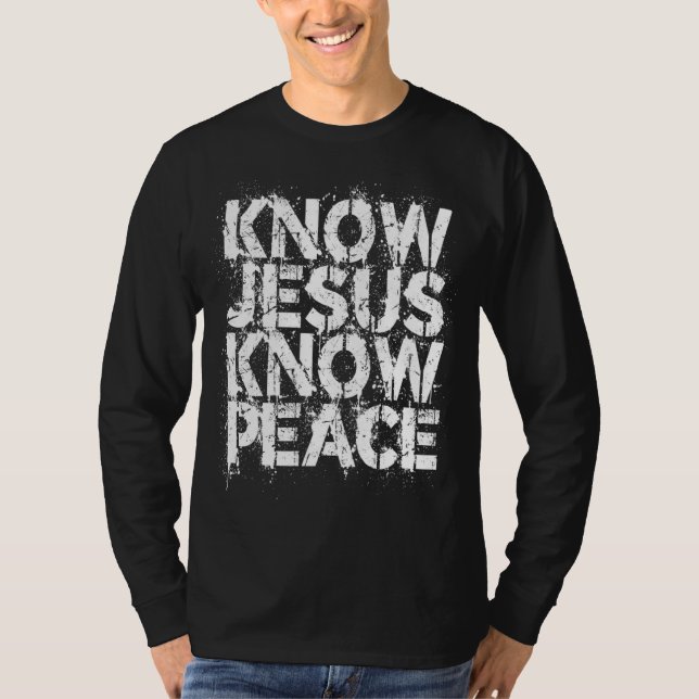 Christlich - Jesus kennen Frieden Nr. Jesus kein F T-Shirt (Vorderseite)