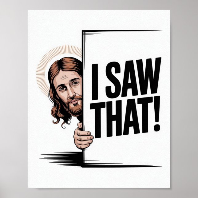 Christlich Jesus Meme | Humoraler Jesus, den ich g Poster (Vorne)