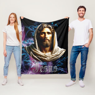 Christlich   Jesus   Sherpadecken Fleecedecke