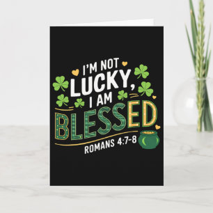Christlich Jesus St Patricks Day Ich bin nicht glü Karte