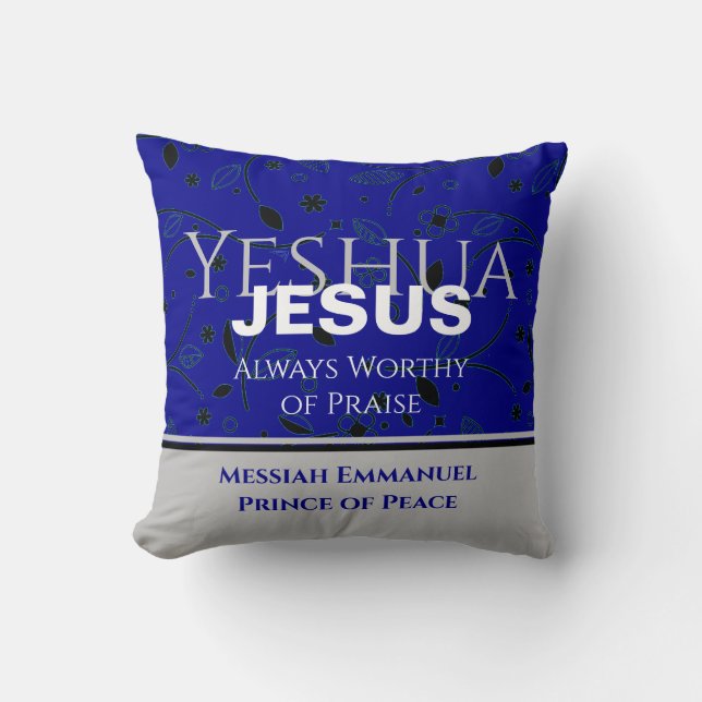 Christlich JESUS VERDIENT IMMER PRAISE Weihnachten Kissen (Vorderseite)