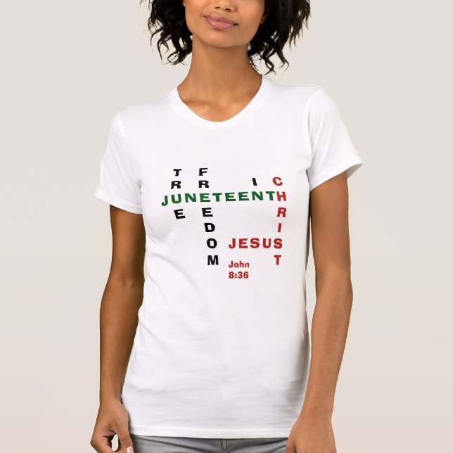 Christlich JUNETEENTH T-Shirt (Vorderseite)