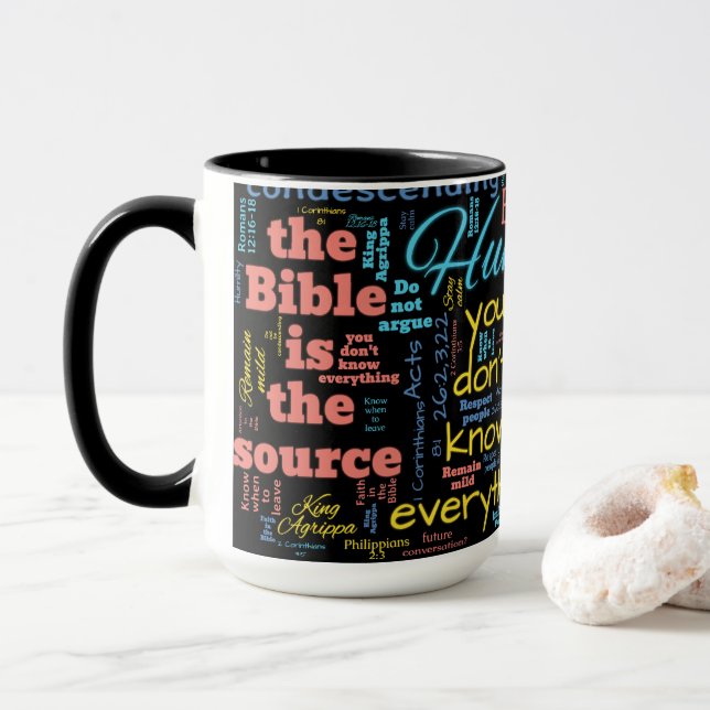 Christlich JW LPMD Demut Tasse 01 (Mit Donut)
