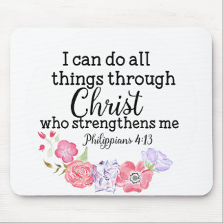 Christlich kann alle Sachen durch Christus-Bibel Mousepad