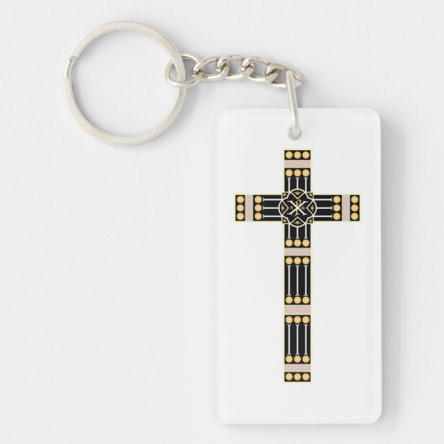 Christlich-katholische Kreuzreligiös-Gottsymbol ge Schlüsselanhänger (Vorderseite)