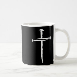 Christlich minimalistisches Drei-Nägel-Kreuz relig Kaffeetasse