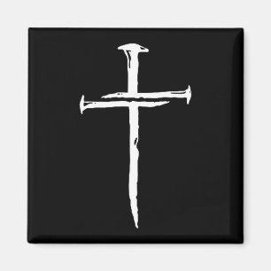 Christlich minimalistisches Drei-Nägel-Kreuz relig Magnet