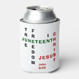 Christlich Monogram JUNETEENTH Dosenkühler