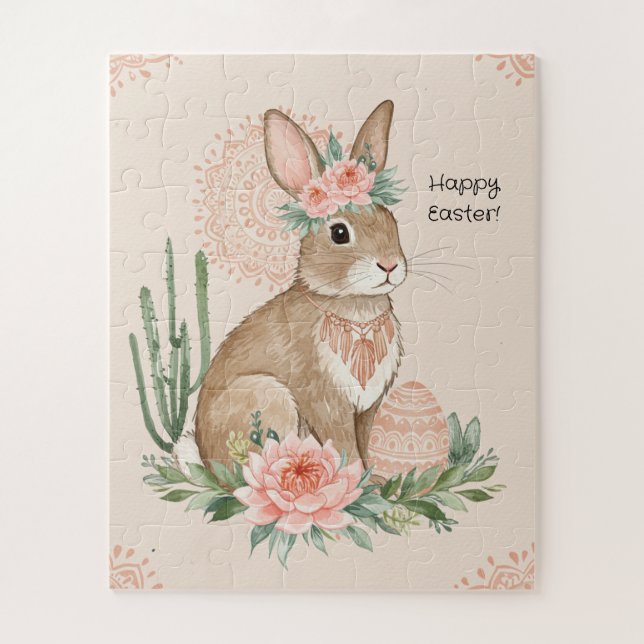 Christlich Oaster Bunny Boho Pastel (Vertikal)