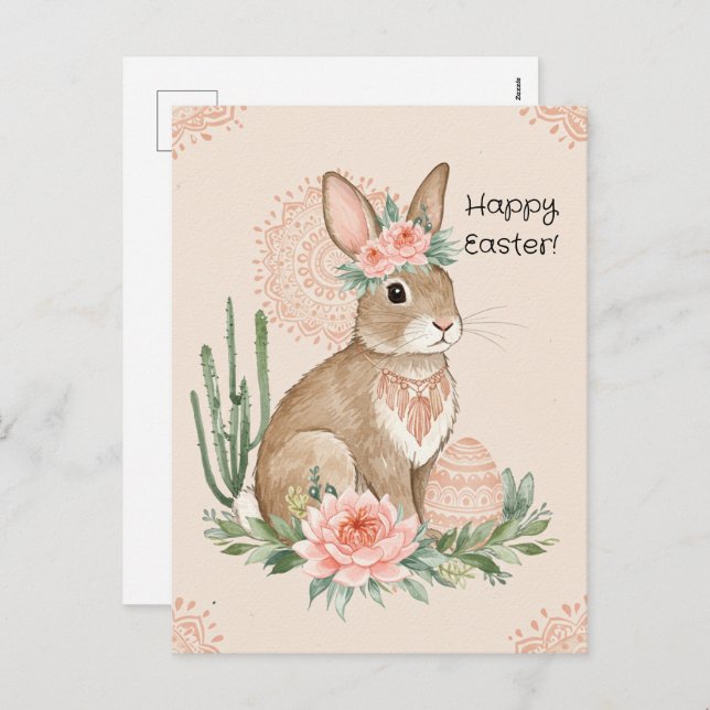 Christlich Osterhase - Postkarte (Vorne/Hinten)