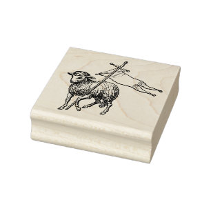 Christlich Pascal Lamb/Agnus Dei (keine Wolken) Gummistempel