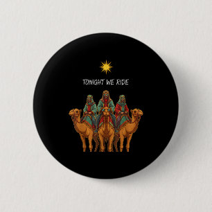 Christlich reiten wir heute Abend 3 Weise Männer W Button