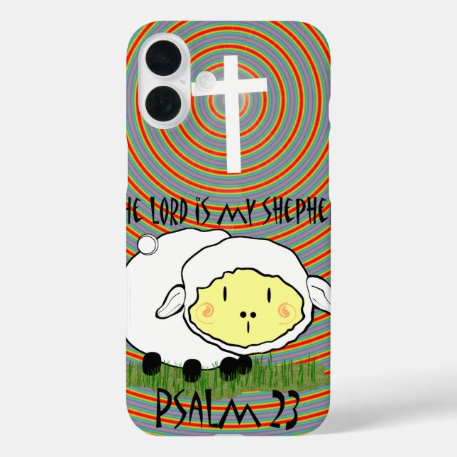 Christlich Religiös Der Herr ist mein Hirte iPhone 16 Plus Hülle (Rückseite)