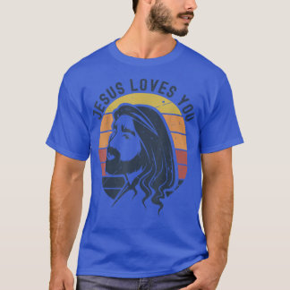 Christlich Retro Jesus Lieben Sie Gott Behalte sei T-Shirt