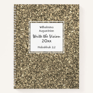 Christlich SCHREIBEN SIE DAS VISION-KONTAKTIERBEIG Notizbuch