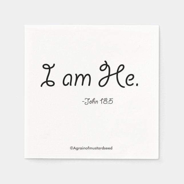 Christlich Serviette (Vorderseite)