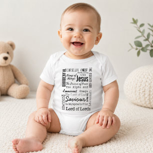 Christlich siebzehn Namen Jesu Baby Strampler
