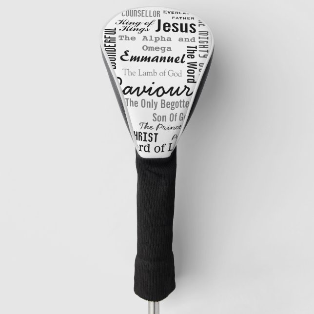 Christlich siebzehn Namen Jesu Golf Headcover (Vorderseite)