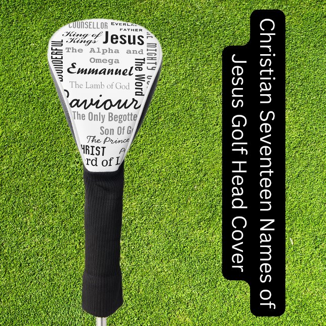 Christlich siebzehn Namen Jesu Golf Headcover (Christian Seventeen Names of Jesus Golf Head Cover)