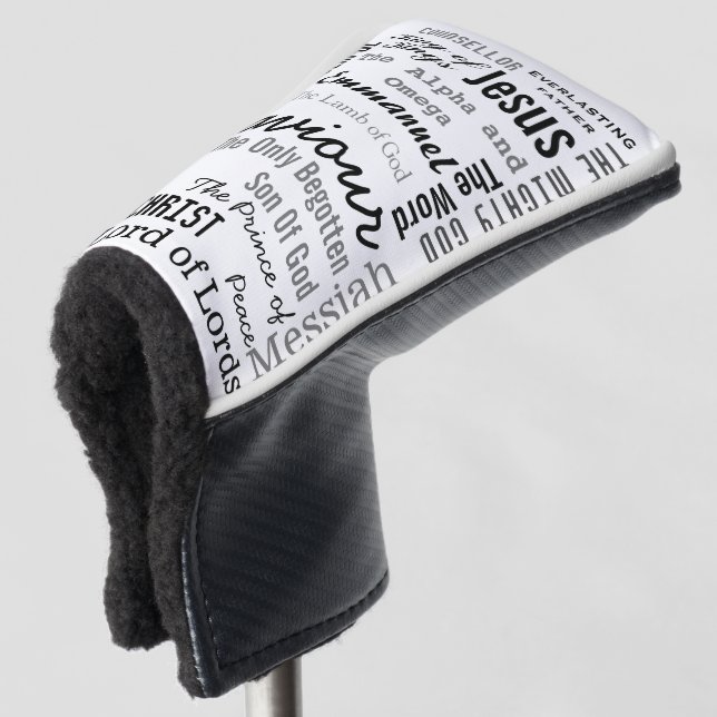 Christlich siebzehn Namen Jesu Golf Headcover (3/4 Vorderseite)
